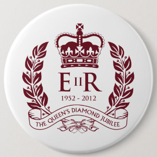 Badge Rond 15,2 Cm Bouton commémoratif de jubilé de diamant