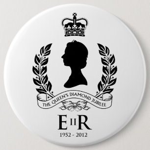 Badge Rond 15,2 Cm Bouton commémoratif de jubilé de diamant