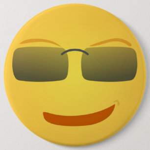 Badge Rond 15,2 Cm BOUTON cool FACE