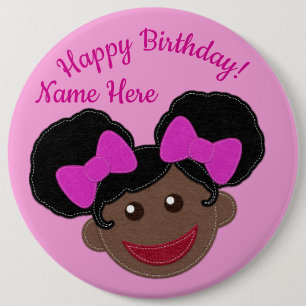 Badge Rond 15,2 Cm Bouton d'anniversaire Vous Customisez !
