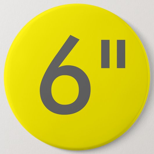 Badge Rond 15,2 Cm Bouton d'arrondi géant de 6 po sur impression pers (Devant)