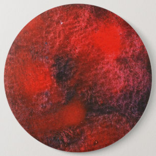 Badge Rond 15,2 Cm Bouton d'art Abstrait "Cosmos rouges"