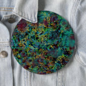 Badge Rond 15,2 Cm Bouton d'art Abstrait multicouleur avec script (En situation)