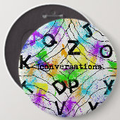 Badge Rond 15,2 Cm [bouton de conversations] (Devant & derrière)