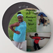 Badge Rond 15,2 Cm bouton de danse (Devant & derrière)