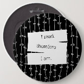 Badge Rond 15,2 Cm Bouton de la devise du rat de bibliothèque (Devant & derrière)