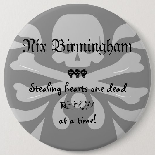 Badge Rond 15,2 Cm Bouton de Nix (Devant)