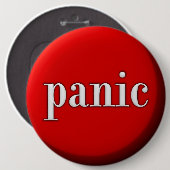 Badge Rond 15,2 Cm Bouton de Panique (Devant & derrière)