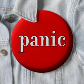 Badge Rond 15,2 Cm Bouton de Panique (En situation)