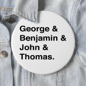 Badge Rond 15,2 Cm Bouton de pères fondateurs (En situation)