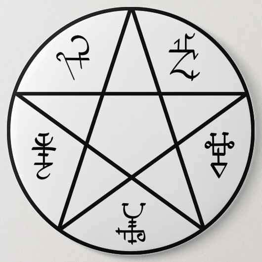 Badge Rond 15,2 Cm Bouton de piège de démon (Devant)