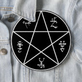 Badge Rond 15,2 Cm Bouton de piège de démon (En situation)