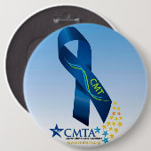 Badge Rond 15,2 Cm Bouton de ruban de CMT rond (Devant & derrière)