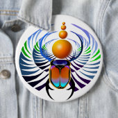 Badge Rond 15,2 Cm Bouton de scarabée (En situation)