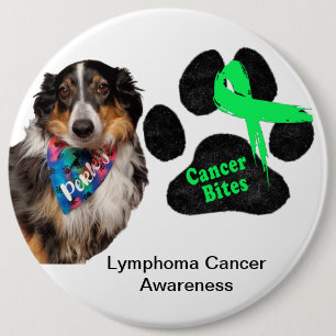Badge Rond 15,2 Cm Bouton de sensibilisation au cancer du lymphome ch