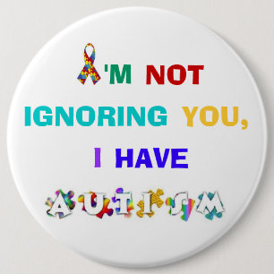 Badge Rond 15,2 Cm Bouton de sensibilisation sur l'autisme