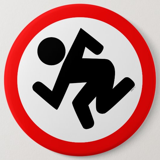 Badge Rond 15,2 Cm Bouton de Ska (Devant)