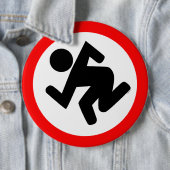 Badge Rond 15,2 Cm Bouton de Ska (En situation)