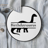 Badge Rond 15,2 Cm Bouton Dinosaur Anniversaire (En situation)