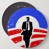 Badge Rond 15,2 Cm Bouton d'Obama 2012 (Devant & derrière)