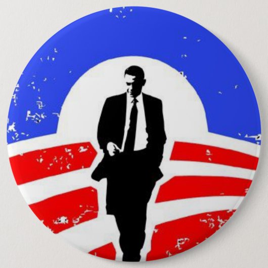 Badge Rond 15,2 Cm Bouton d'Obama 2012 (Devant)