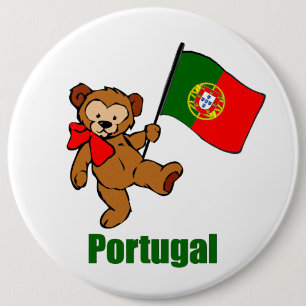 Badge Rond 15,2 Cm Bouton d'ours de nounours du Portugal