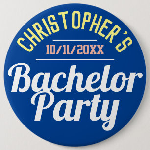 Badge Rond 15,2 Cm Bouton du Bachelor Party
