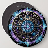 Badge Rond 15,2 Cm Bouton du logo magique Arcane (Devant & derrière)