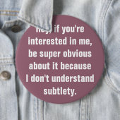 Badge Rond 15,2 Cm Bouton évident (En situation)