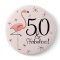 Bouton Flamant rose rose '50 et fabuleux ! '