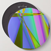 Badge Rond 15,2 Cm Bouton Fractals (Devant & derrière)