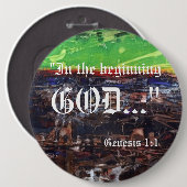 Badge Rond 15,2 Cm Bouton Genèse 1:1 (Devant & derrière)