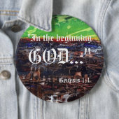 Badge Rond 15,2 Cm Bouton Genèse 1:1 (En situation)