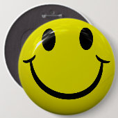 Badge Rond 15,2 Cm Bouton Grand Visage (Devant & derrière)