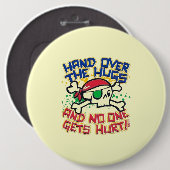 Badge Rond 15,2 Cm Bouton Hugs (Devant & derrière)