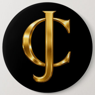 Badge Rond 15,2 Cm Bouton James Cohen