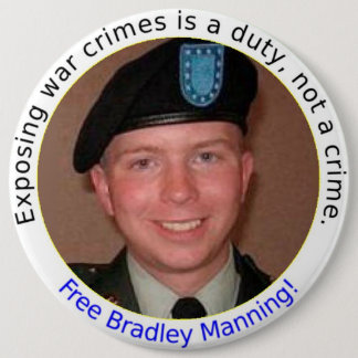 Badge Rond 15,2 Cm bouton libre de BradleyManning de 6 pouces