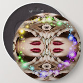 Badge Rond 15,2 Cm Bouton Magic Spell (Devant & derrière)