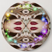 Badge Rond 15,2 Cm Bouton Magic Spell (Devant)
