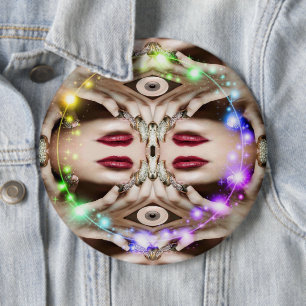 Badge Rond 15,2 Cm Bouton Magic Spell