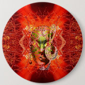 Badge Rond 15,2 Cm Bouton Masque d'incendie (Devant)