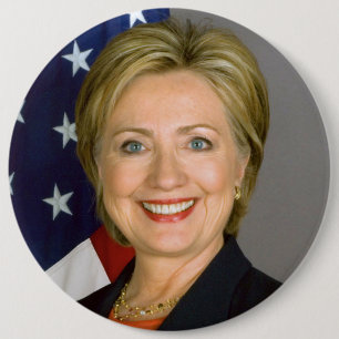 Badge Rond 15,2 Cm bouton Massif-classé de Hillary Clinton