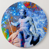 Badge Rond 15,2 Cm Bouton Neptune (Devant)