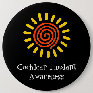 Badge Rond 15,2 Cm Bouton noir de conscience