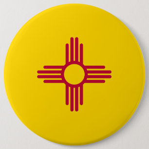 Badge Rond 15,2 Cm Bouton Nouveau-Mexique