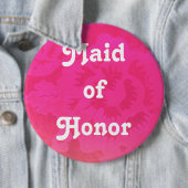 Badge Rond 15,2 Cm Bouton nuptiale de partie (En situation)