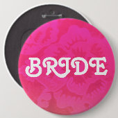 Badge Rond 15,2 Cm Bouton nuptiale de partie (Devant & derrière)