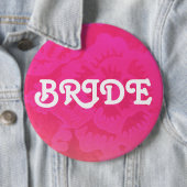 Badge Rond 15,2 Cm Bouton nuptiale de partie (En situation)