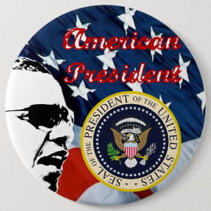 Badge Rond 15,2 Cm Bouton Obama