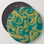 Badge Rond 15,2 Cm Bouton Octopus (Devant & derrière)